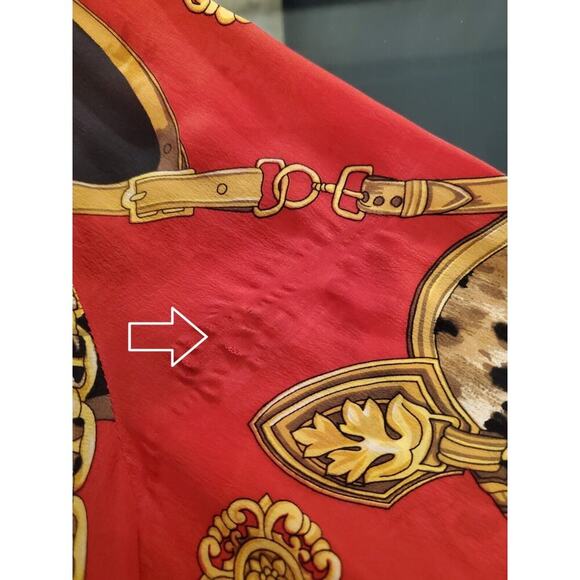 Color Fx Womens Multicolor 100% Silk Collared Long Sleeve Button Down Shirt L - Picture 11 of 13